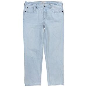 Abercrombie & Fitch 90s Straight Leg Mid Rise Light Wash Jeans Women’s 32 / 14